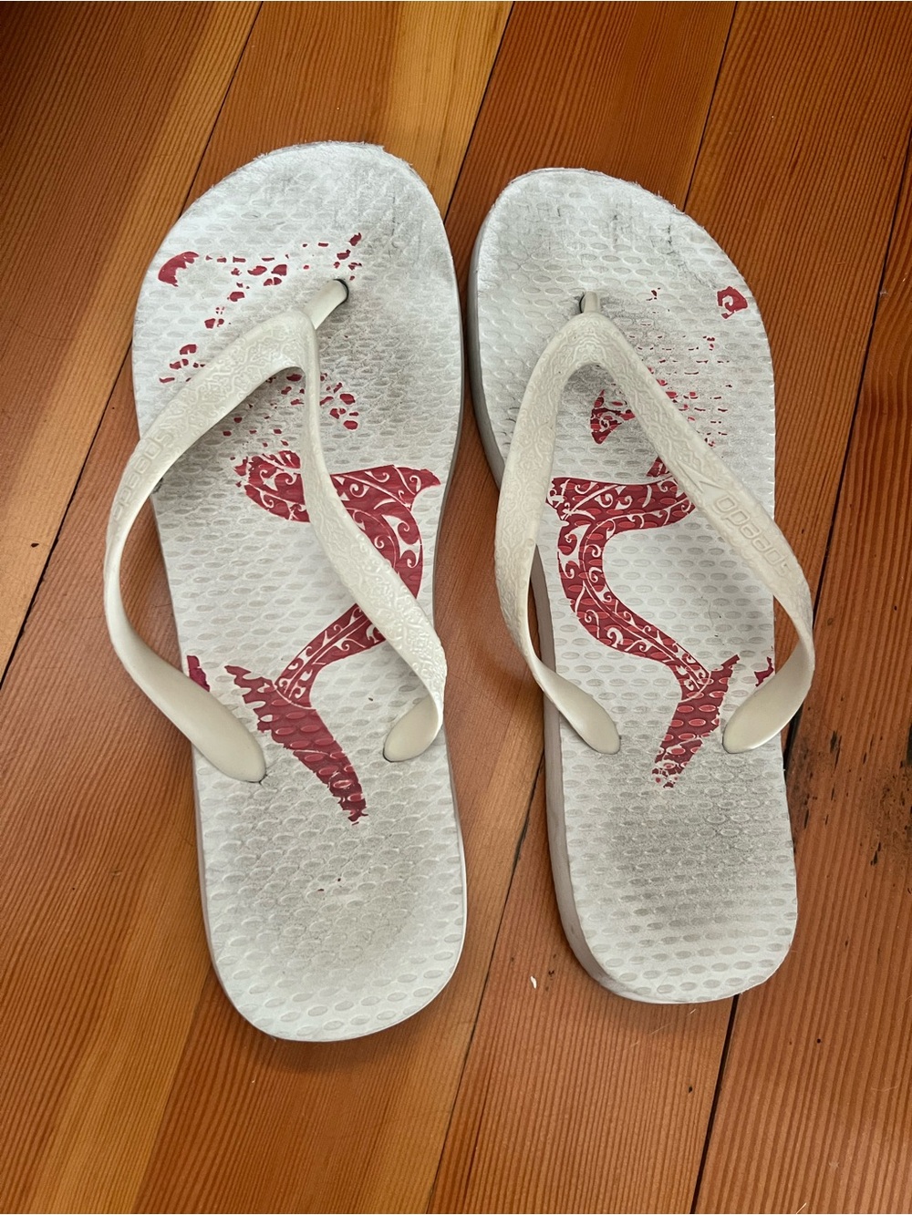 White Flip Flop Sandals